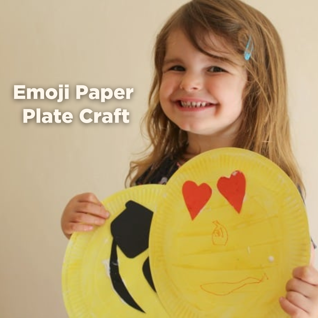 Emoji Paper Plate Craft FIT4MOM® South Orange County